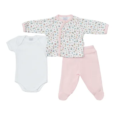 Kit 3 Peças Body + Casaquinho + Calça Piu-Piu, referência 93346