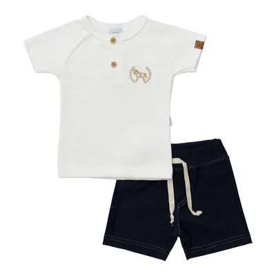Conjunto Camiseta + Bermuda Piu-Piu, referência 93358